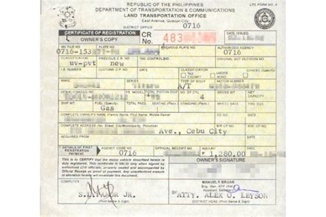 or cr car document.